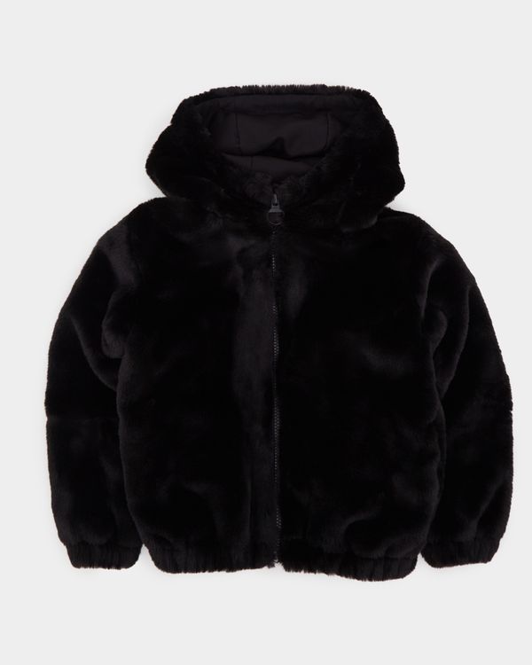 Faux Fur Hooded Jacket (4-14 years)