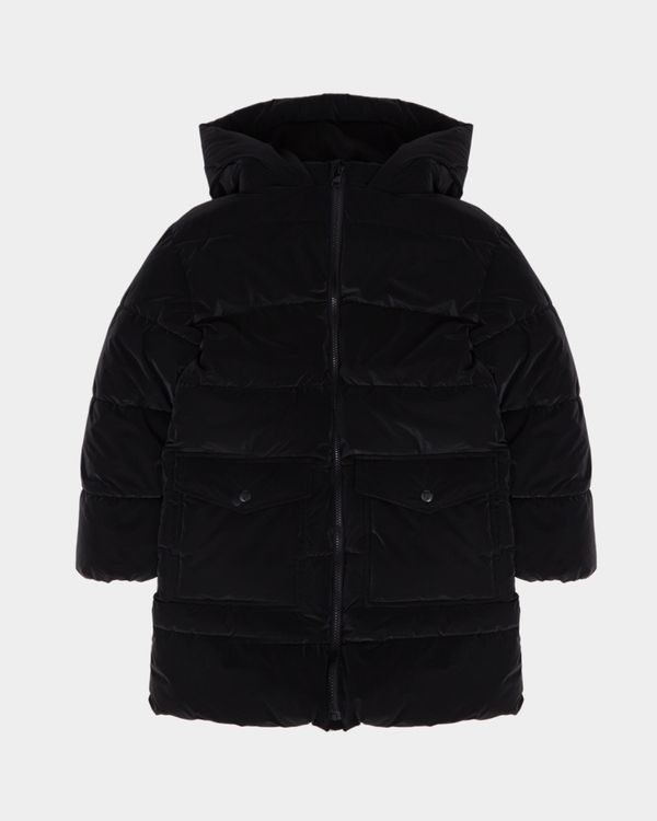 Dunnes Stores | Black Longline Puffer Coat (6-14 years)