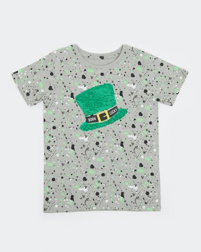 St Patricks Day Sequin Hat Top (3-14 years)