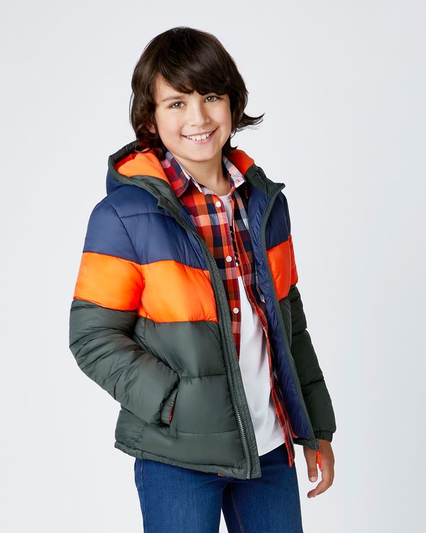 Boys Cut And Sew Padded Jacket (3-13 years)