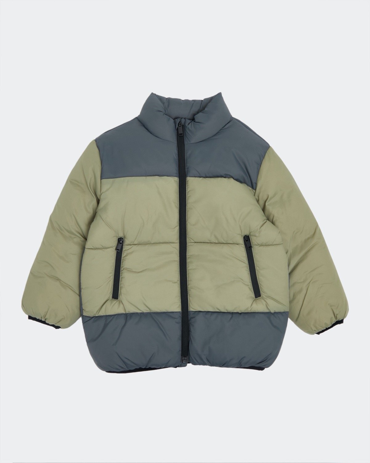 Dunnes Stores | Khaki Colour Block Padded Jacket (3-14 Years)