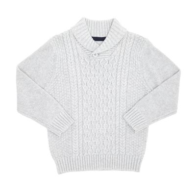 Younger Boys Cable Shawl Jumper thumbnail