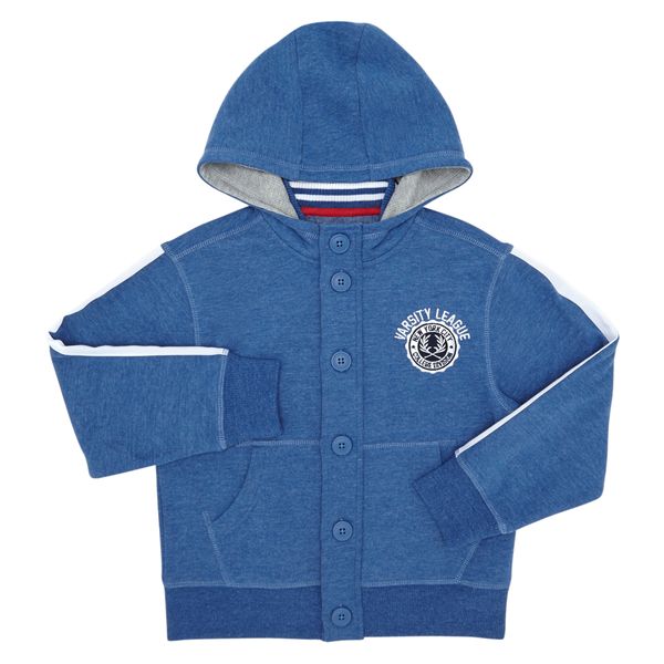 Younger Boys Button Hoodie