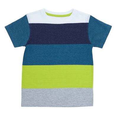 Younger Boys Engineered Striped T-Shirt thumbnail