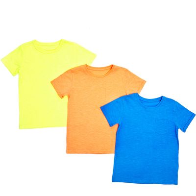 Boys Plain T-Shirts - Pack Of 3 thumbnail