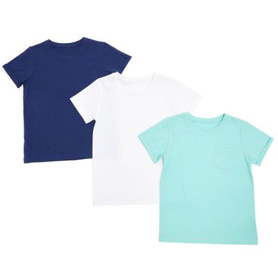Boys Plain T-Shirts - Pack Of 3 thumbnail