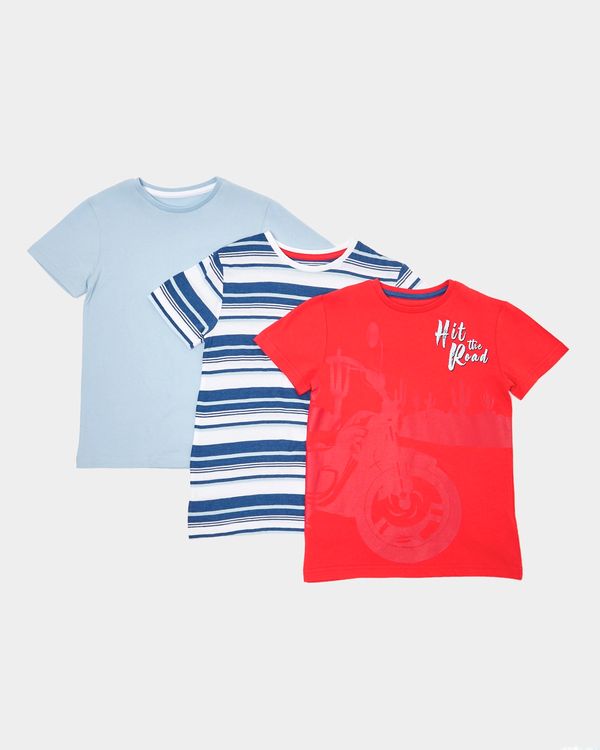 Boys Print T-Shirt - Pack Of 3 (3-10 Years)
