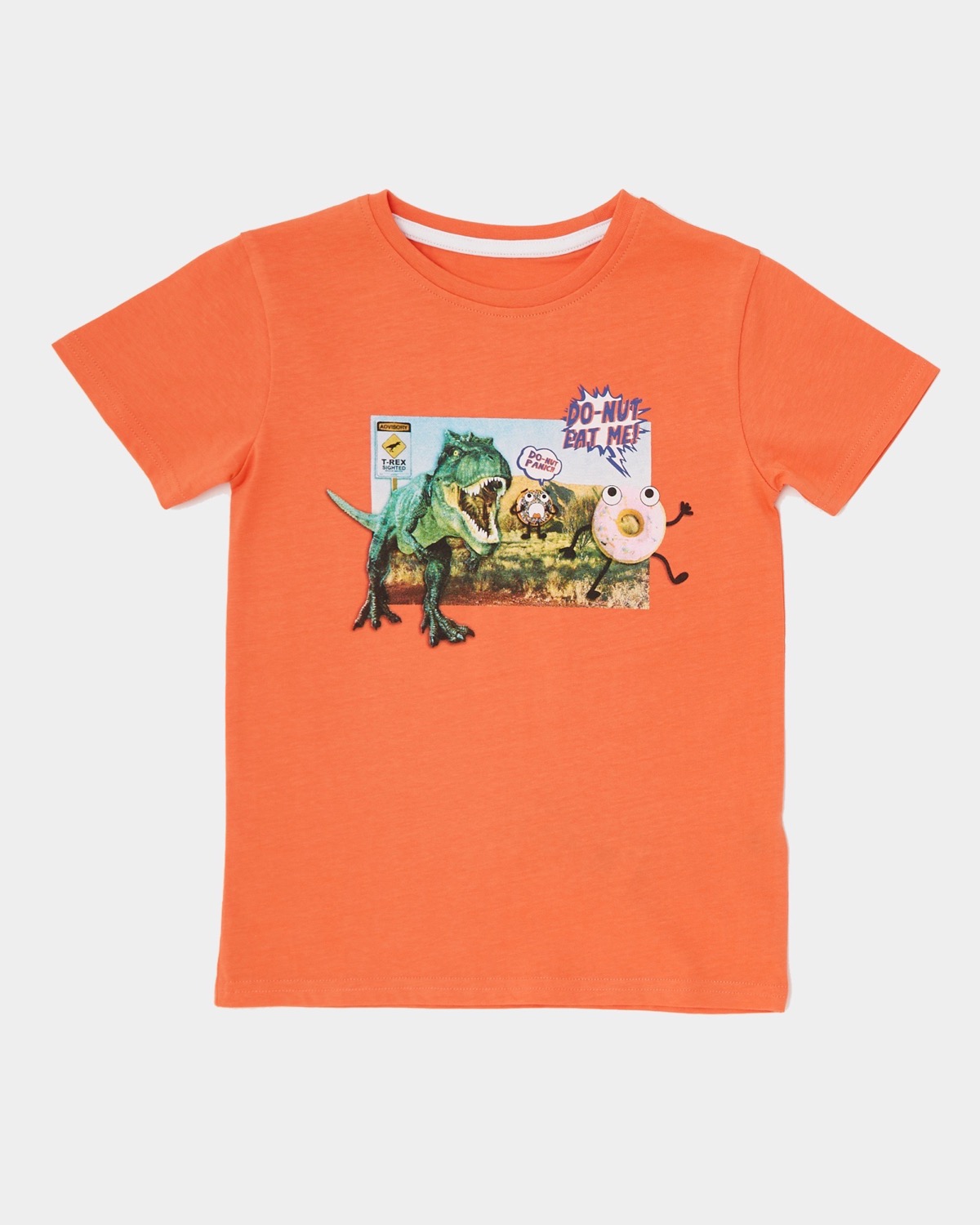 Dunnes Stores | Burnt-orange Boys Styled T-Shirt (3-14 years)