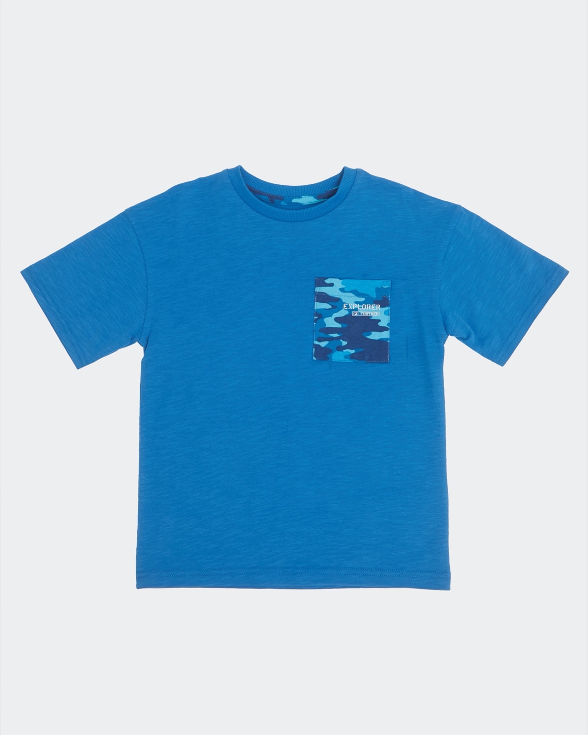 Dunnes Stores | Blue Camo Pocket T-Shirt (3-14 years)
