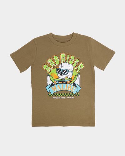 Pure Cotton Crew Neck Printed T-Shirt (2-14 Years)