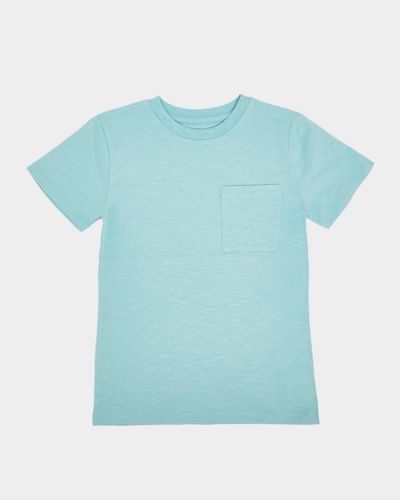 Mint Slub Cotton Pocket T-Shirt (2-14 Years)