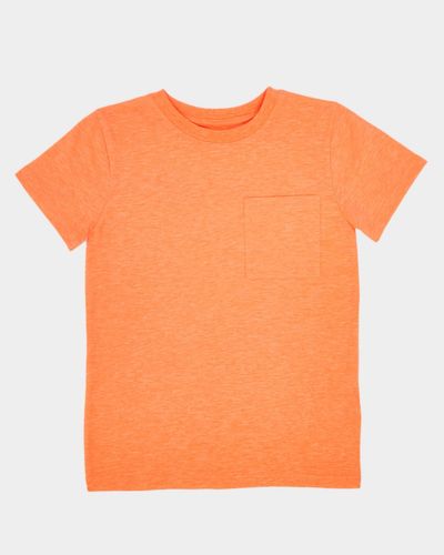 Orange Slub Pocket T-Shirt (2-14 Years)