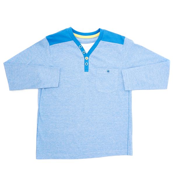 Younger Boys Long-Sleeved Mock-Top