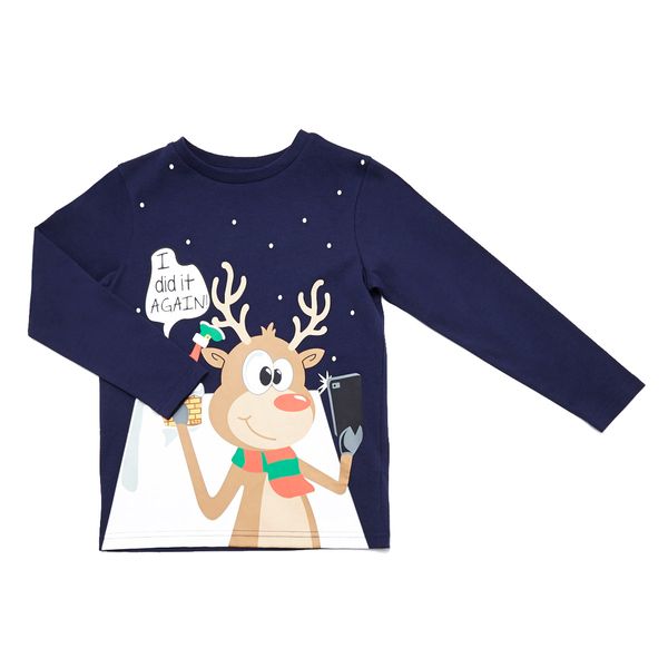 Younger Boys Christmas Long-Sleeved Top