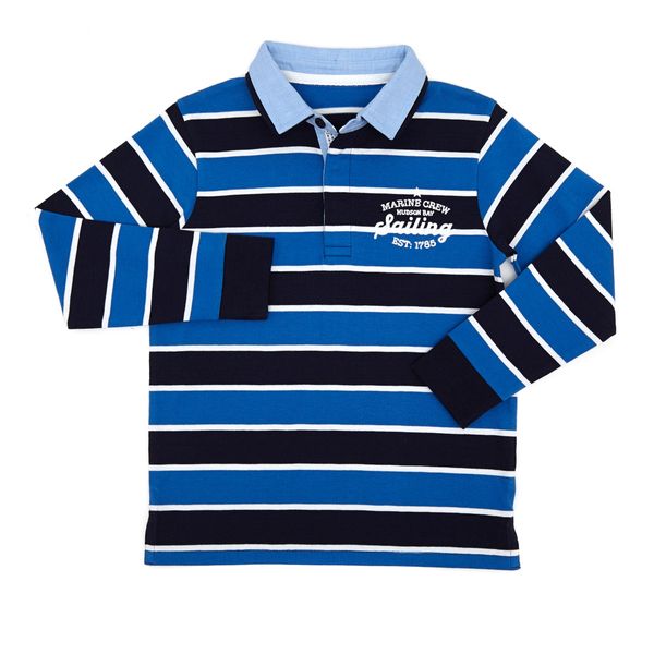 Younger Boys Double Collar Rugby Top