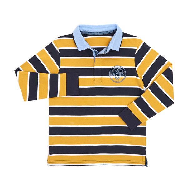 Younger Boys Double Collar Rugby Top