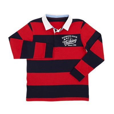 Younger Boys Striped Rugby Top thumbnail