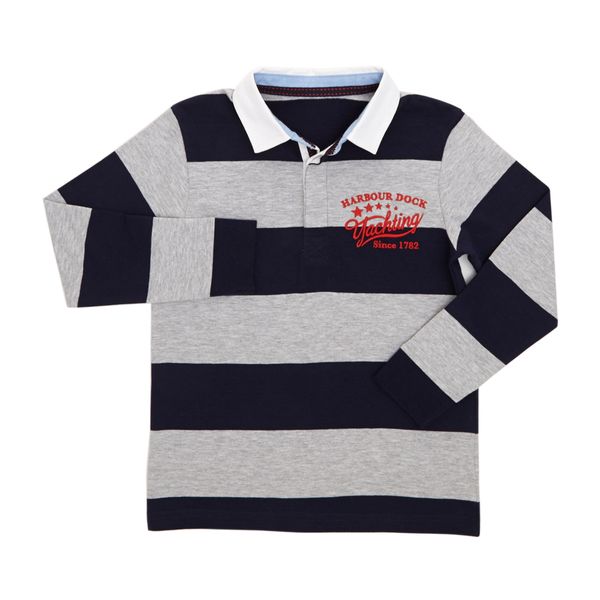 Younger Boys Striped Rugby Top