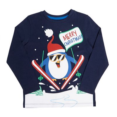 Younger Boys Penguin Long-Sleeved Top thumbnail