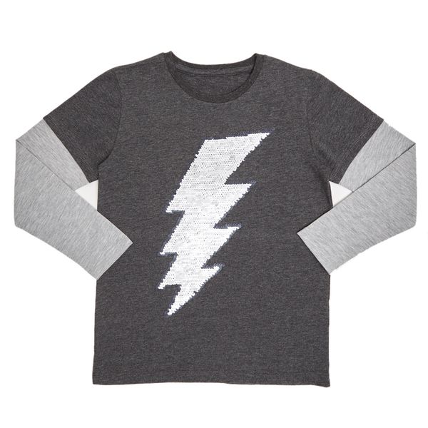 Younger Boys Reversible Sequin Top