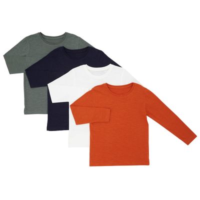 Boys Long-Sleeved Tops - Pack Of 4 (3-13 years) thumbnail