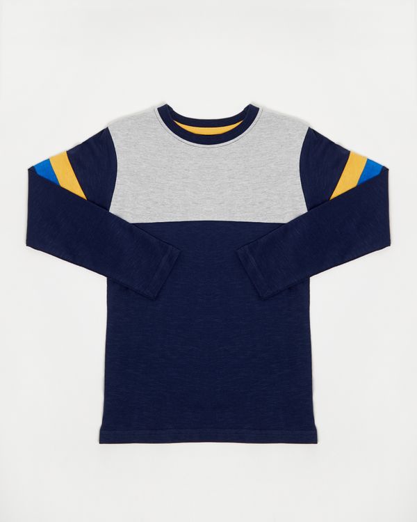 Boys Cut And Sew Long-Sleeved Top (3-14 years)