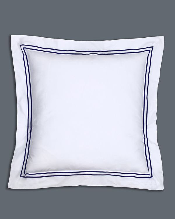 Francis Brennan the Collection Euro Navy Stripe Pillowcase