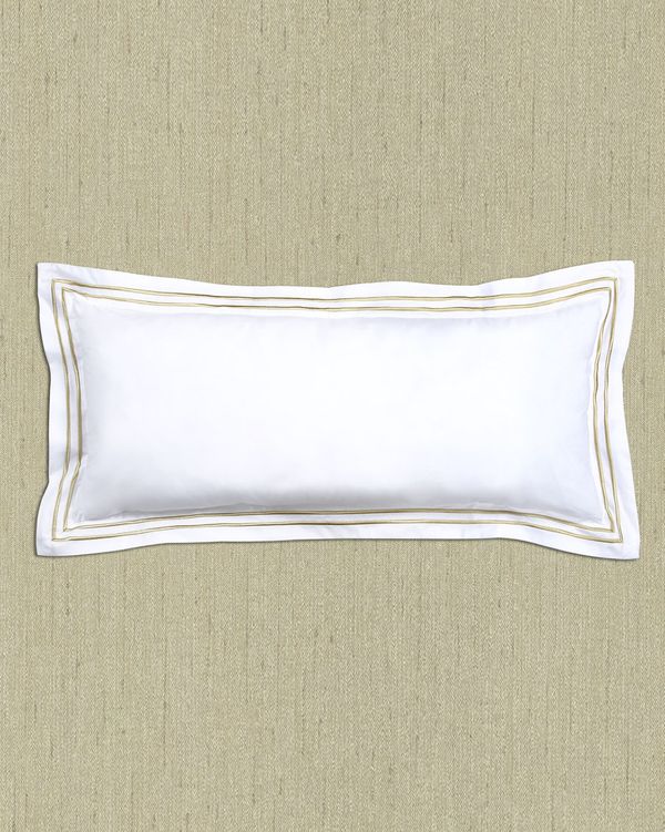 Francis Brennan the Collection Gold Stripe Bolster Cushion