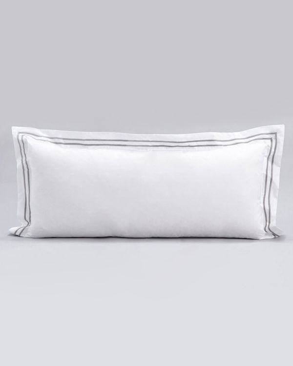 Francis Brennan the Collection Grey Double Stripe Bolster Cushion
