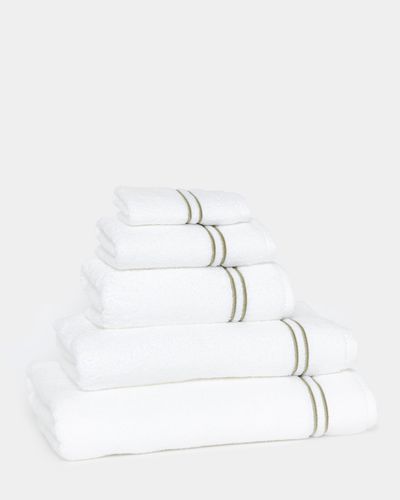 Francis Brennan the Collection Sage Double Stripe Towel thumbnail
