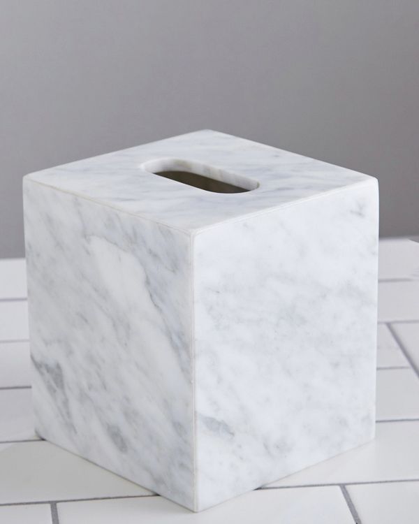 Francis Brennan the Collection Italian Marble Tissue Box Holder
