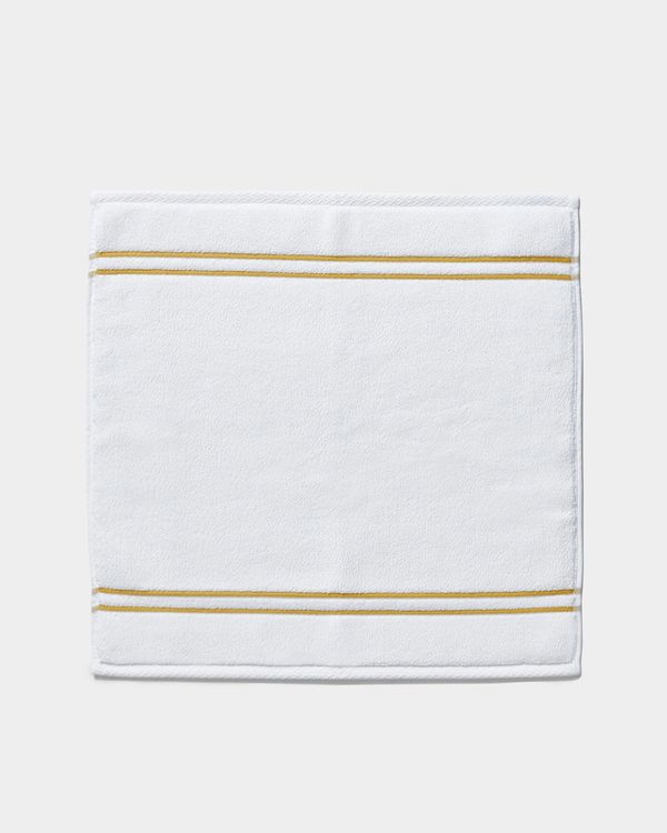 Francis Brennan the Collection Gold Stripe Square Bath Mat
