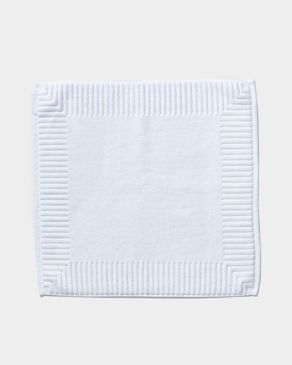 Francis Brennan the Collection White Square Bath Mat