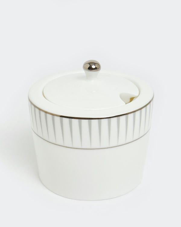 Francis Brennan the Collection Stripe Sugar Bowl With Lid
