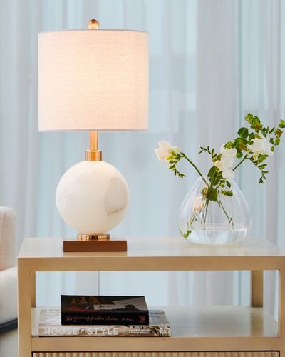 Francis Brennan the Collection Keel Alabaster Table Lamp