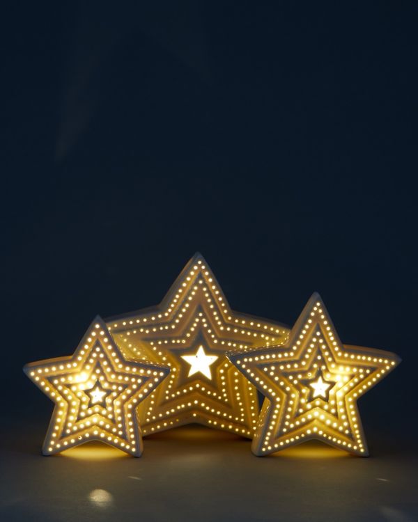 Francis Brennan the Collection Porcelain Led Star