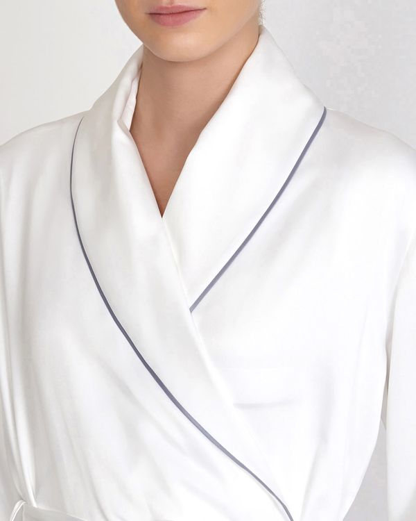 Francis Brennan the Collection Ivory Luxury Satin Robe
