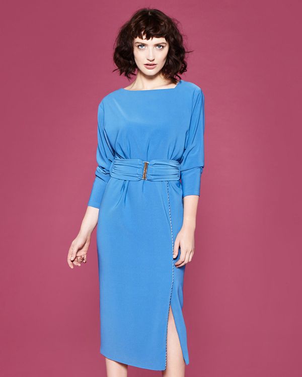 Lennon Courtney at Dunnes Stores Blue Slit Dress
