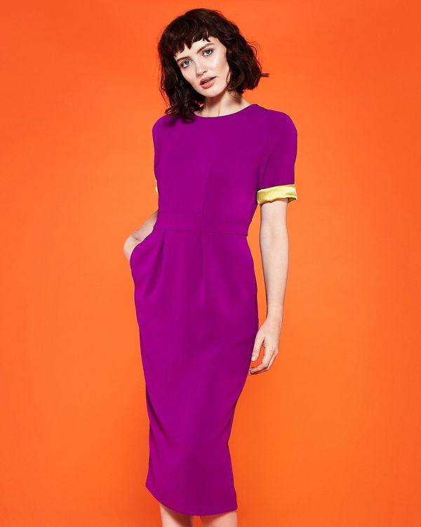 Lennon Courtney at Dunnes Stores Royal Purple Dress