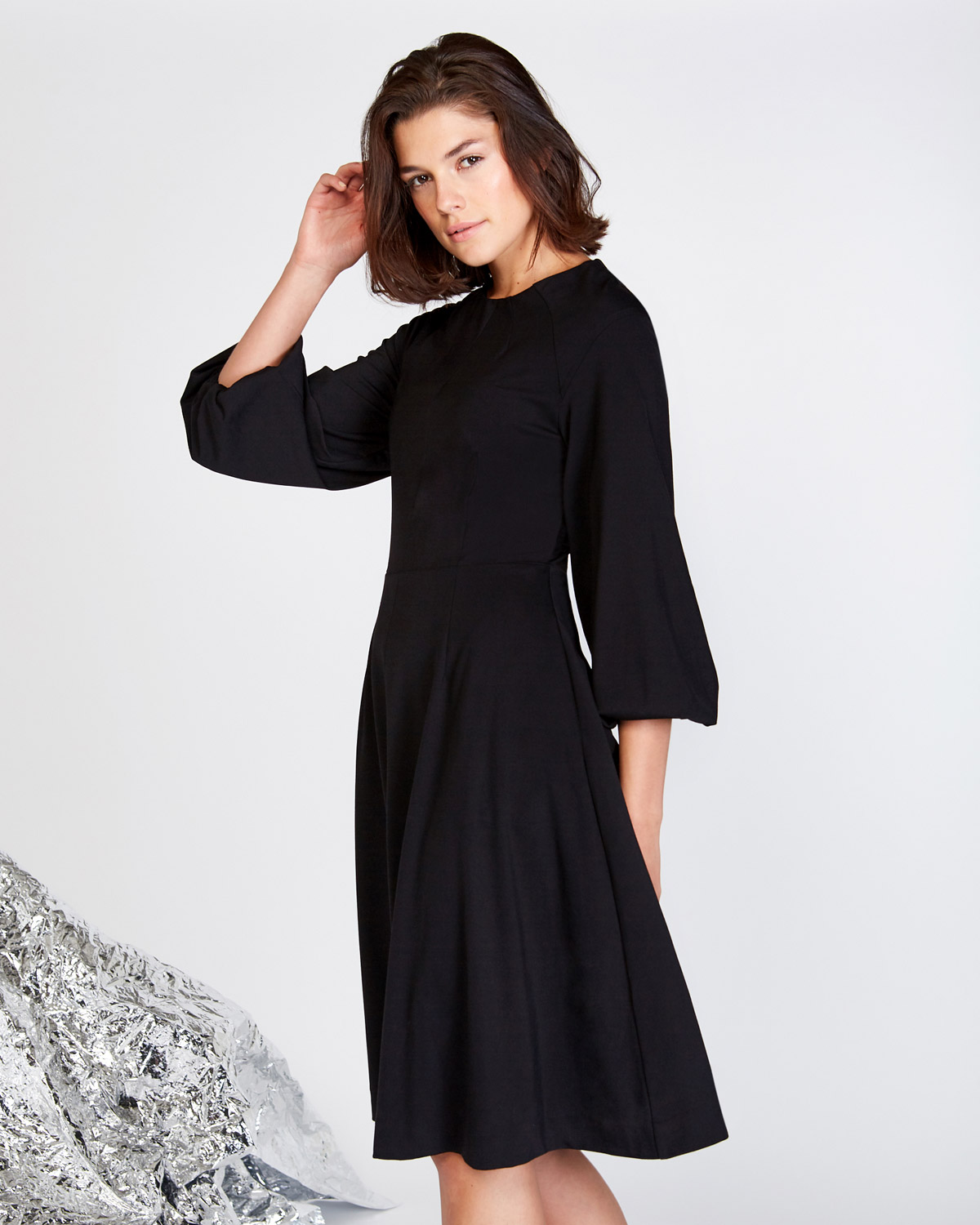 dunnes black dress