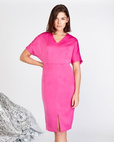 Lennon Courtney at Dunnes Stores Berry Batwing Dress thumbnail