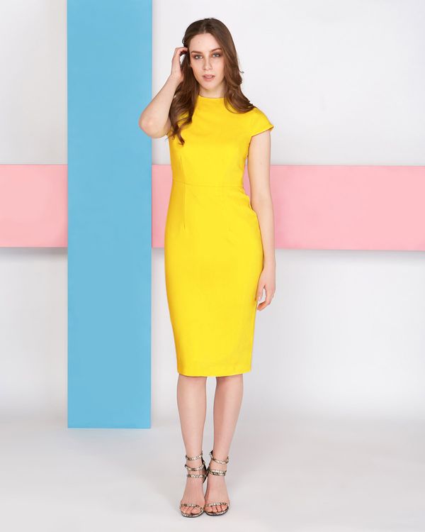 Lennon Courtney at Dunnes Stores Yellow Event Dress