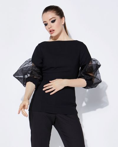 Lennon Courtney at Dunnes Stores Organza Sleeve Top thumbnail