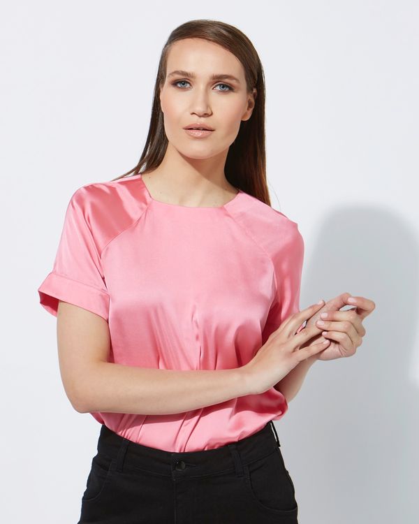 Lennon Courtney at Dunnes Stores Pink Raglan Top