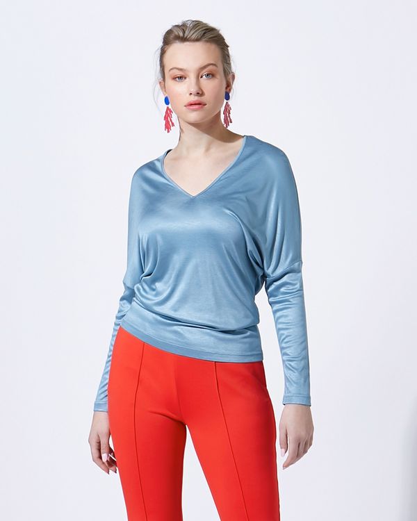 Lennon Courtney at Dunnes Stores Blue Batwing Jersey