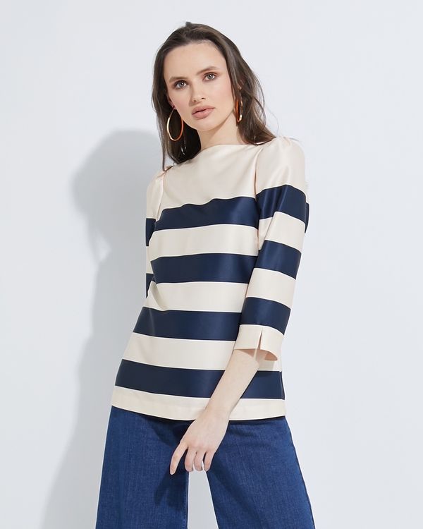 Lennon Courtney at Dunnes Stores Nautical Boat Neck Top