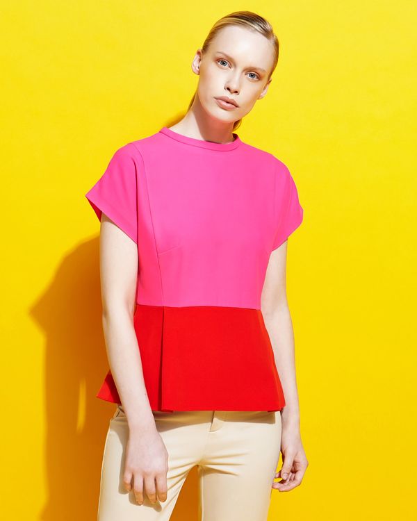Lennon Courtney at Dunnes Stores Colour Block Top