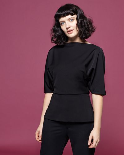 Lennon Courtney at Dunnes Stores Black Batwing Top thumbnail