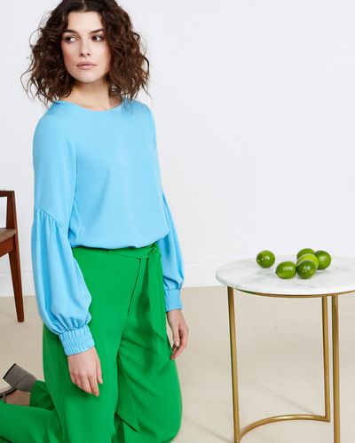 Lennon Courtney at Dunnes Stores Blue Drop Sleeve Top thumbnail