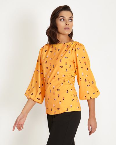 Lennon Courtney at Dunnes Stores Retro Square Print Top thumbnail